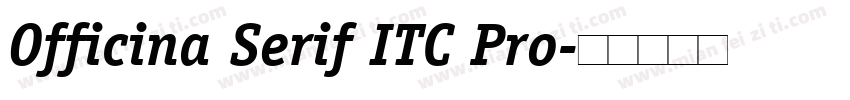 Officina Serif ITC Pro字体转换